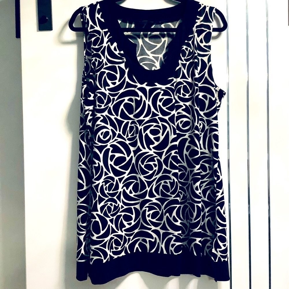 💜3/$30 PlusSize 1X Fylo Sleeveless Tank/Tunic Top